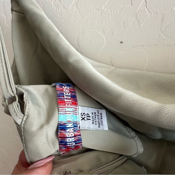 Urban Outfitters Cowl Neck Mini Sage Green Dress - Picture 8 of 10